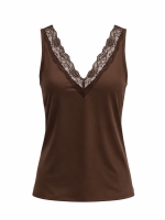 Tramontana Pippa Lace Top 002650 Chocolate