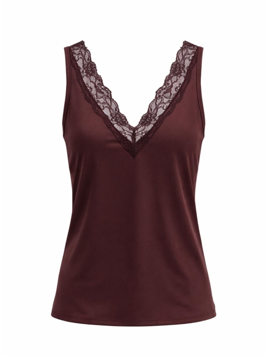 Tramontana Pippa Lace Top 004580 Pomegranate