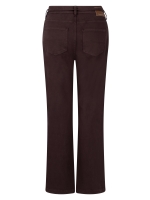 Tramontana Lurex Denim Wide-Leg Trousers 002650 Chocolate