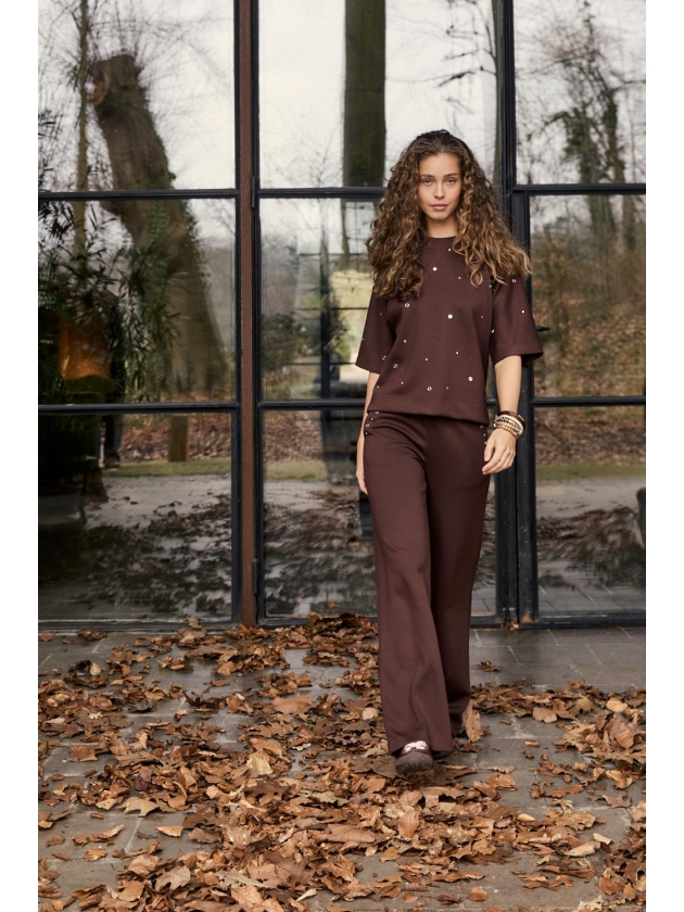 Tramontana Technical Sweat Trousers 002650 Chocolate