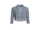Swing Bolero Jacke aus Jersey Cloque 393 Ice blue