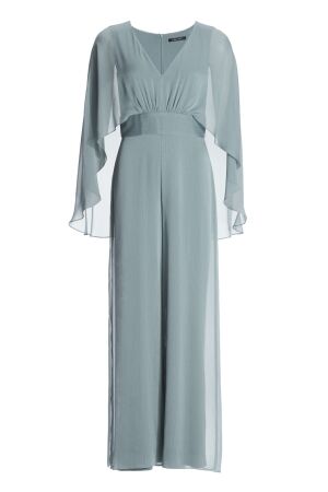 Swing Jumpsuit aus Crinkle Chiffon mit an 393 Ice blue