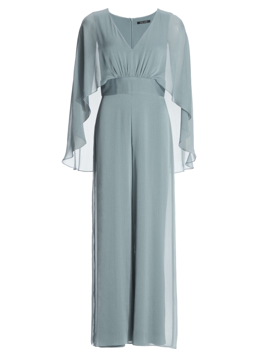Swing Jumpsuit aus Crinkle Chiffon mit an 393 Ice blue