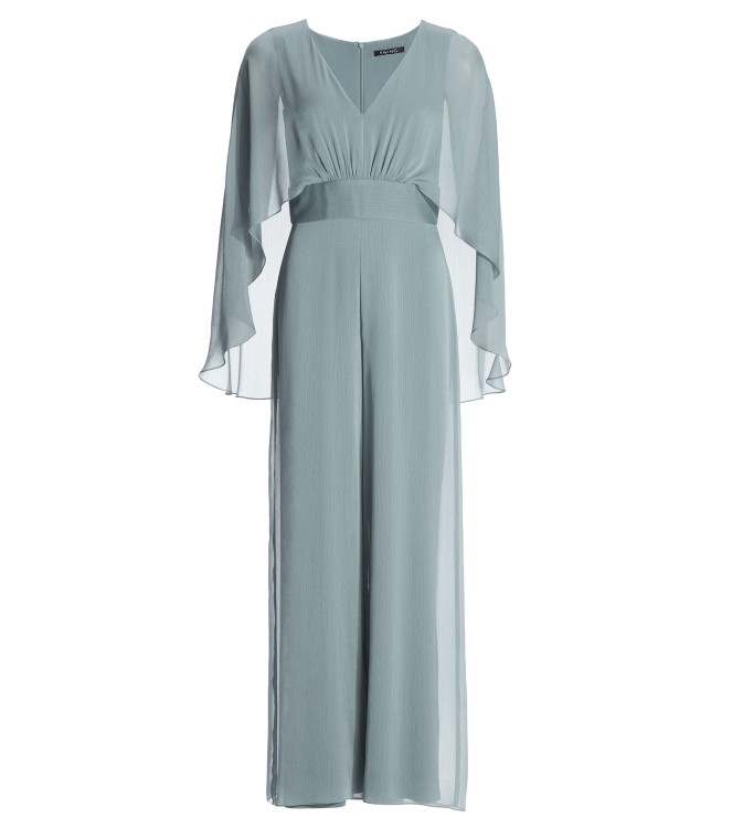 Swing Jumpsuit aus Crinkle Chiffon mit an 393 Ice blue