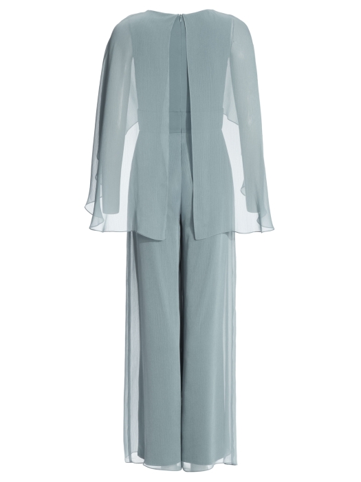 Swing Jumpsuit aus Crinkle Chiffon mit an 393 Ice blue