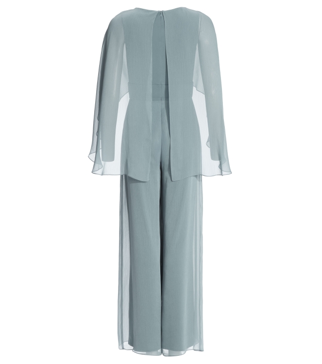 Swing Jumpsuit aus Crinkle Chiffon mit an 393 Ice blue