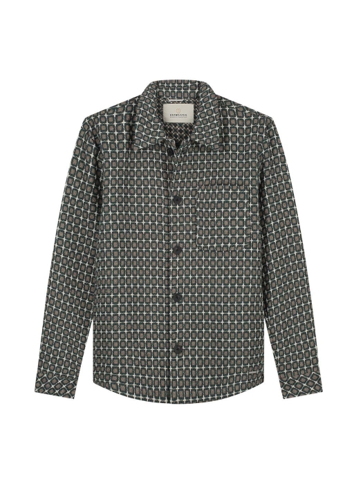 Dstrezzed Lino Golfball Overshirt 277 Walnut