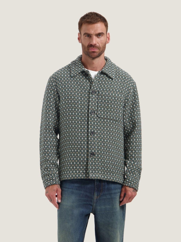 Dstrezzed Lino Golfball Overshirt 277 Walnut