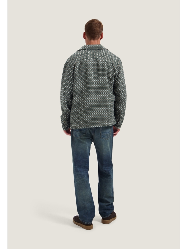 Dstrezzed Lino Golfball Overshirt 277 Walnut