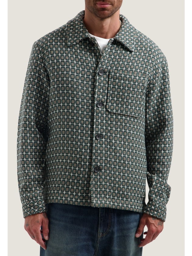 Dstrezzed Lino Golfball Overshirt 277 Walnut