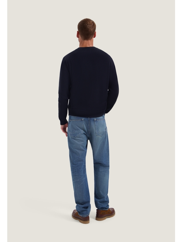 Dstrezzed Oscar Rib Mockneck 649 Dark navy