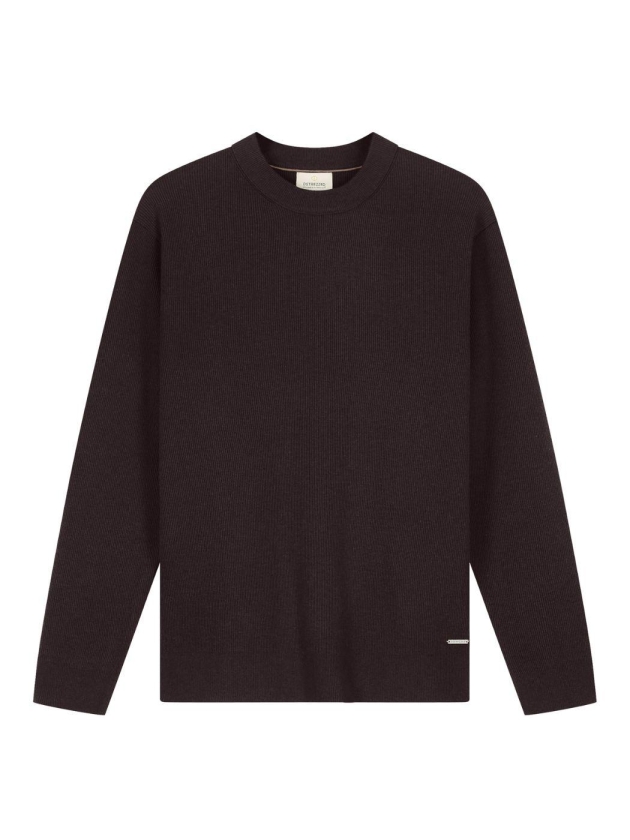 Dstrezzed Oscar Rib Mockneck 799 Dk brown