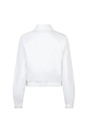 Red Button Juno Jacket White Denim 51 White