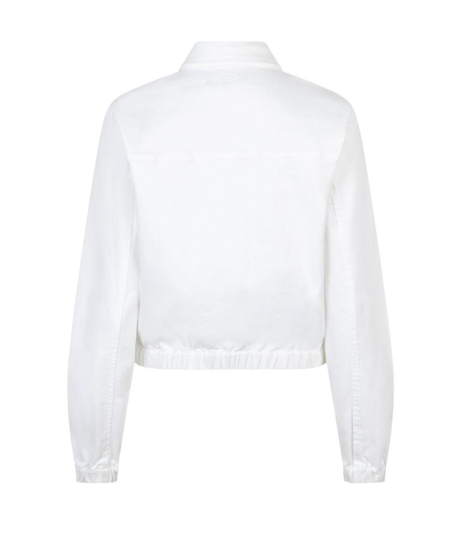 Red Button Juno Jacket White Denim 51 White