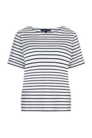 Red Button De Terry Stripe Short Sleeve is een 158 Dark blue