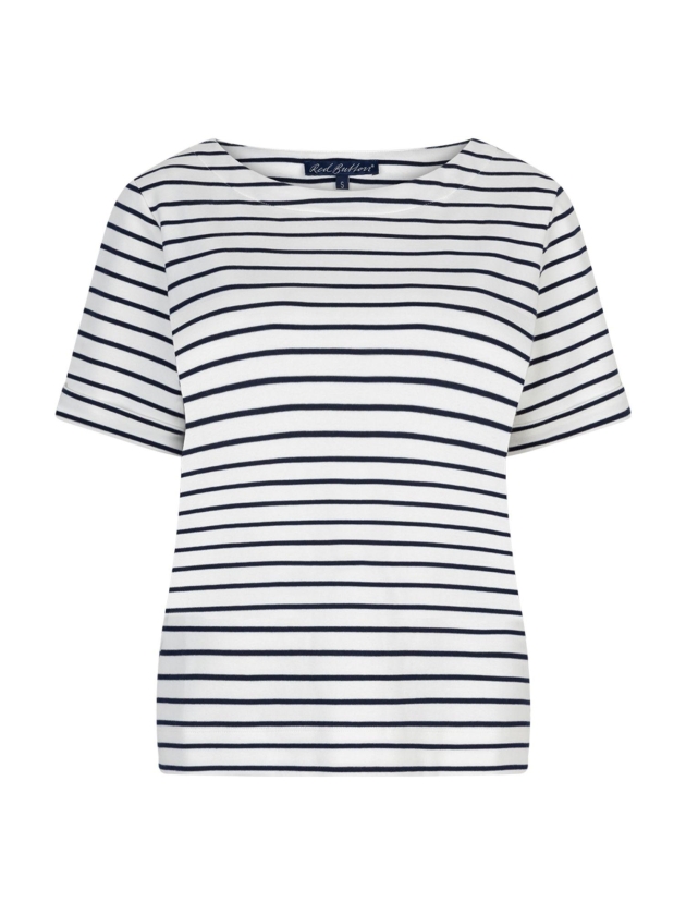 Red Button De Terry Stripe Short Sleeve is een 158 Dark blue