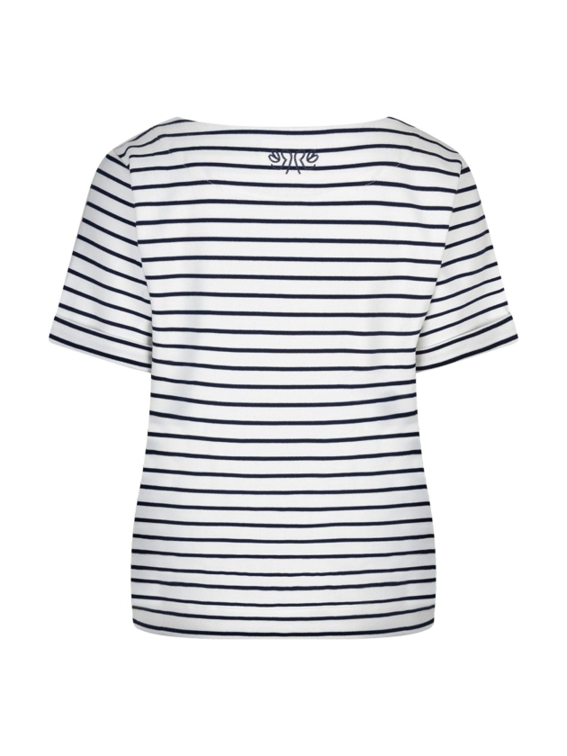 Red Button De Terry Stripe Short Sleeve is een 158 Dark blue