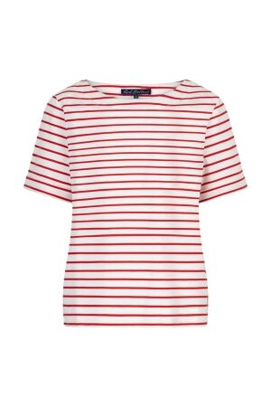 Red Button De Terry Stripe Short Sleeve is een 44 Red