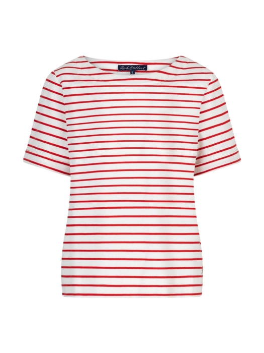 Red Button De Terry Stripe Short Sleeve is een 44 Red