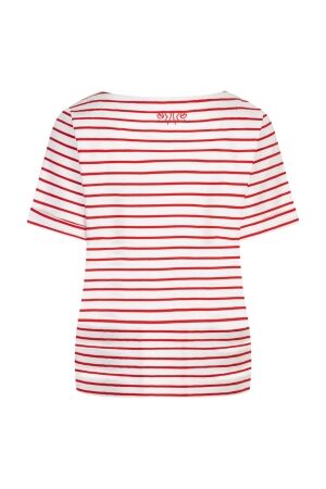 Red Button De Terry Stripe Short Sleeve is een 44 Red