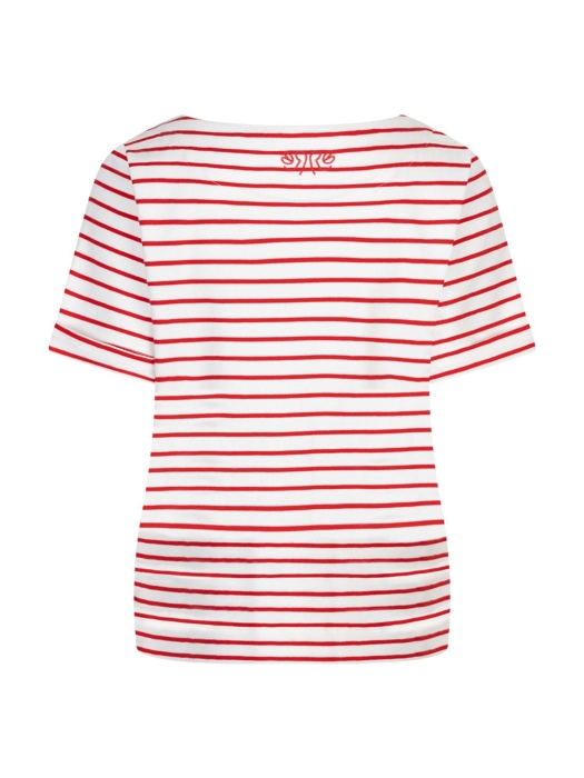 Red Button De Terry Stripe Short Sleeve is een 44 Red
