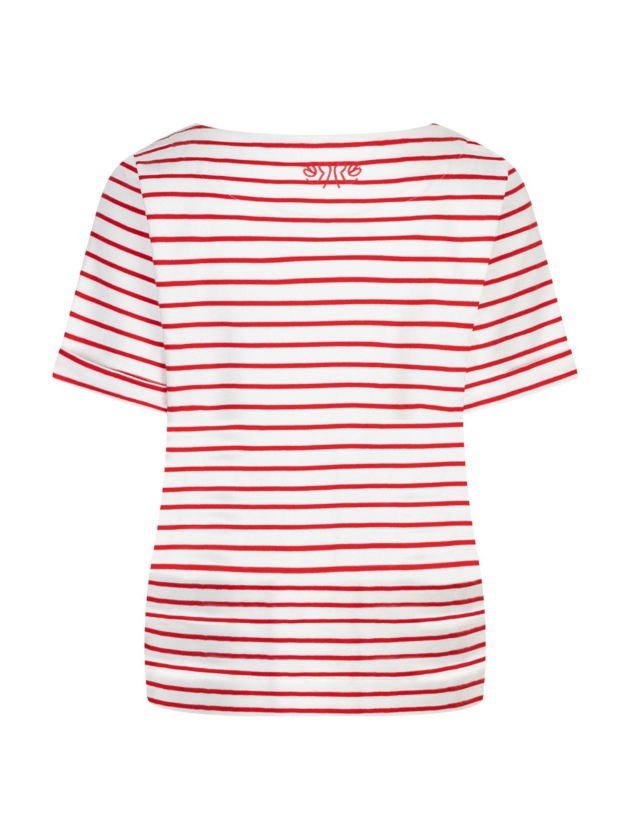 Red Button De Terry Stripe Short Sleeve is een 44 Red