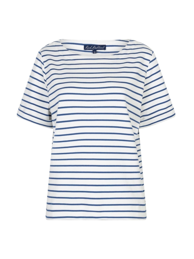 Red Button De Terry Stripe Short Sleeve is een 332 Jeans blue