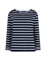 Red Button De Terry Stripe long sleeve is een 158 Dark blue