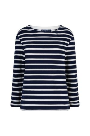 Red Button De Terry Stripe long sleeve is een 158 Dark blue