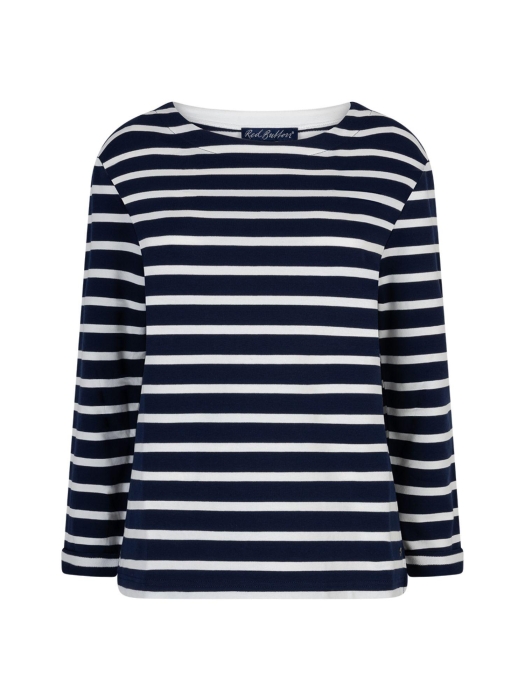 Red Button De Terry Stripe long sleeve is een 158 Dark blue