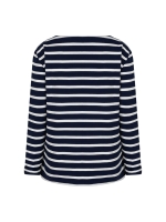 Red Button De Terry Stripe long sleeve is een 158 Dark blue