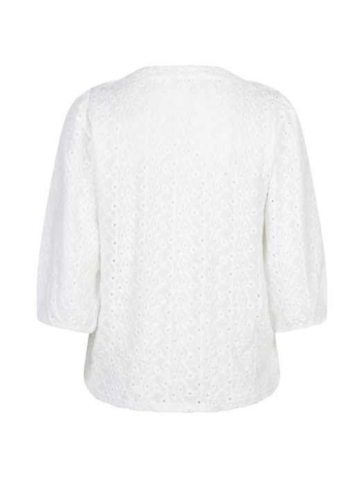 Red Button De Top Ajour is gemaakt van broderi 38 Offwhite