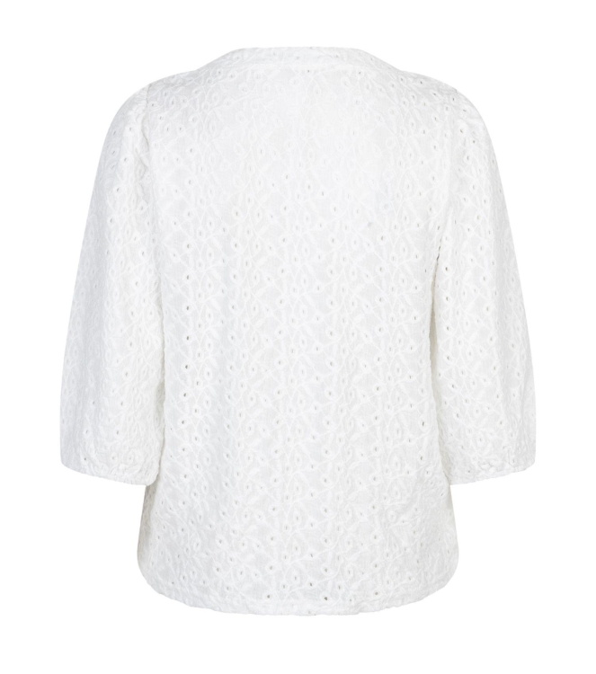 Red Button De Top Ajour is gemaakt van broderi 38 Offwhite