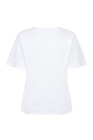 Red Button Tee Temmy Foil 623 White/gold