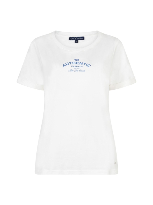 Red Button De Tee Temmy Authentic is een wit t 619 Offwhite/jeansblue