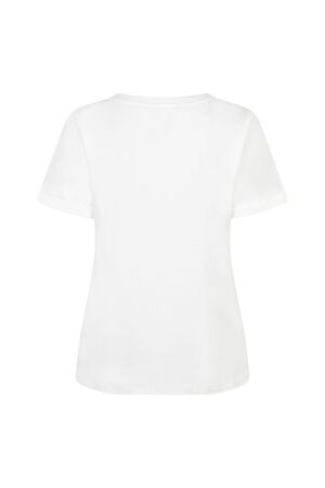 Red Button De Tee Temmy Authentic is een wit t 619 Offwhite/jeansblue