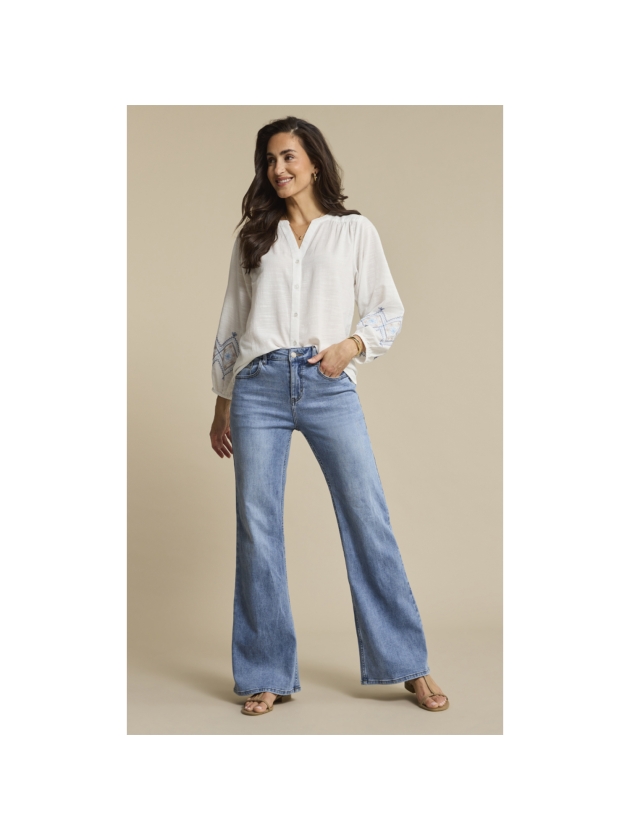 Red Button De Brielle Flare Denim light stone 183 Lightstone