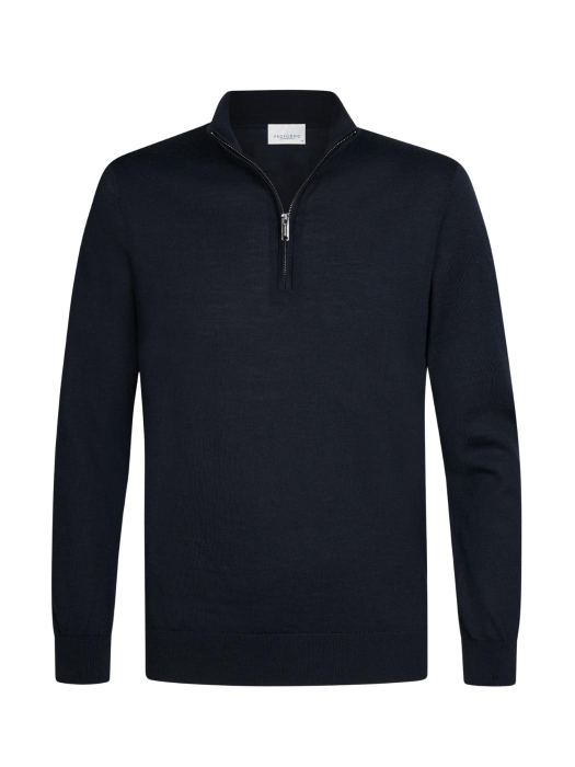 Profuomo PULLOVER HALF ZIP NAVY PNavy