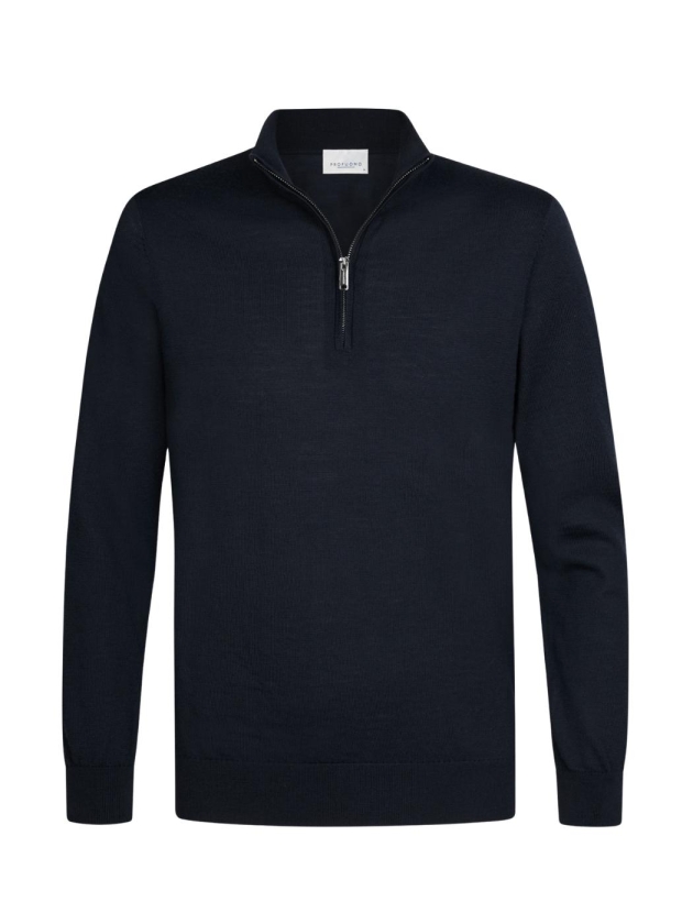 Profuomo PULLOVER HALF ZIP NAVY PNavy