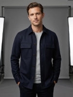 Profuomo OVERSHIRT KNITTED NAVY PNavy