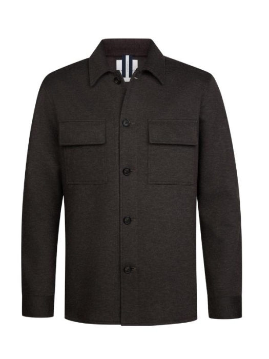Profuomo OVERSHIRT KNITTED D.BROWN H2 Dark brown
