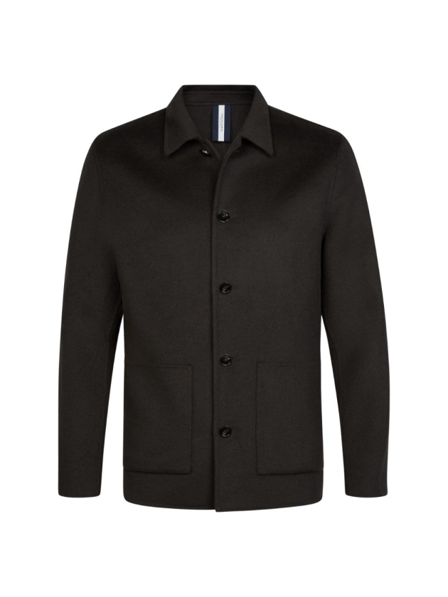 Profuomo OVERSHIRT WO BASIC D.BROWN H2 Dark brown