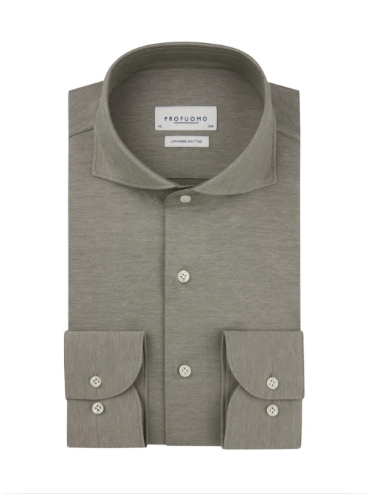 Profuomo SHIRT X-CUTAWAY SF BROWN HBrown