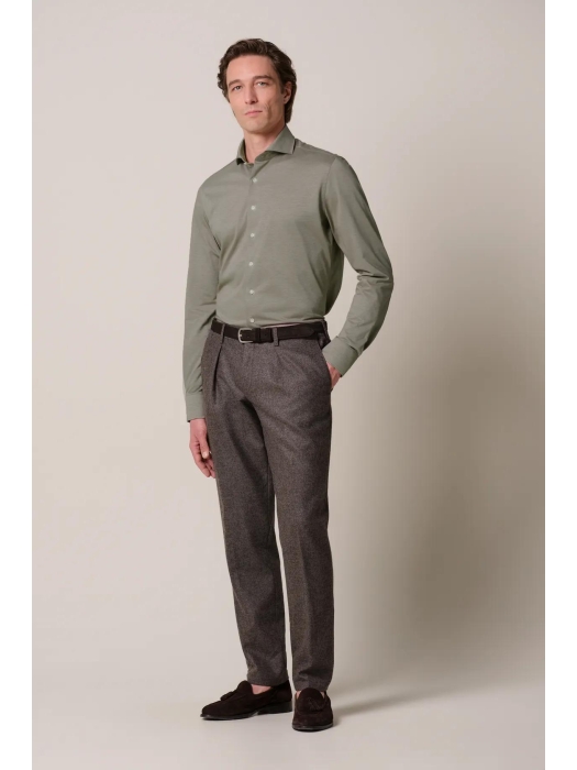 Profuomo SHIRT X-CUTAWAY SF BROWN HBrown