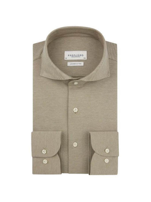Profuomo SHIRT X-CUTAWAY SF COGNAC 1 Cognac