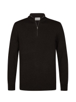 Profuomo PULLOVER HALF ZIP D BROWN H2 Dark brown