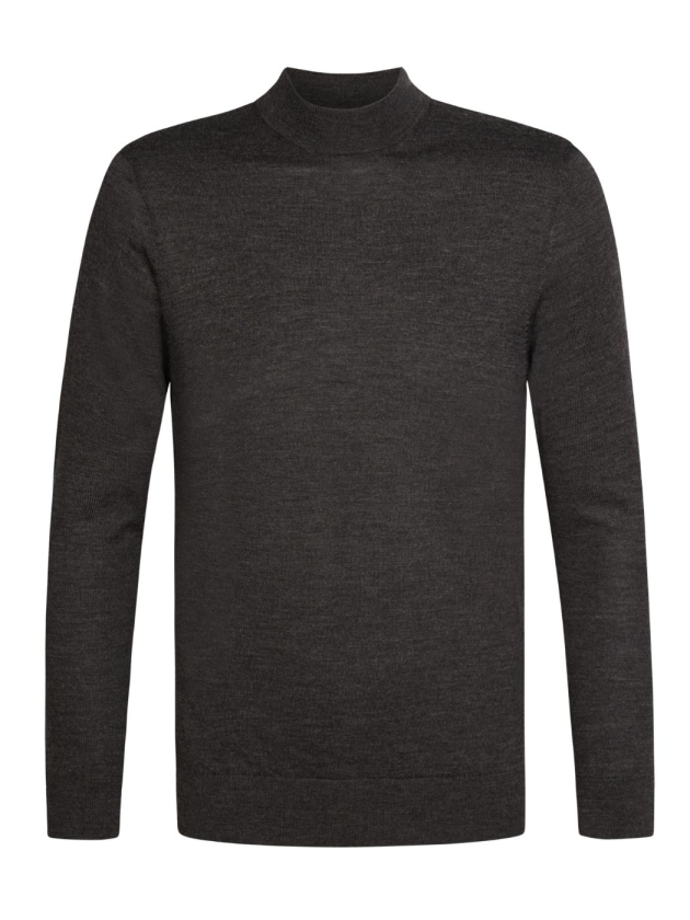 Profuomo PULLOVER MOCK NECK D BROWN H2 Dark brown