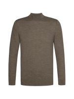 Profuomo PULLOVER MOCK NECK BROWN HBrown