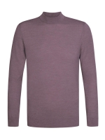 Profuomo PULLOVER MOCK NECK AUBERGINE SAubergine