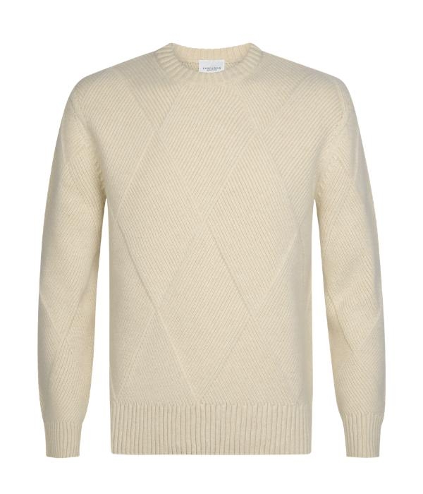 Profuomo PULLOVER CREW NECK SAND F1 Sand